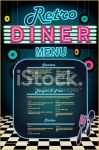 50s Diner Menu Templates Free Download Of Late Night Retro 50s Diner Neon Menu Layout Stock Vector