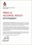 Drug Free Workplace Policy Template Of A Pany Model Alcohol Free Workplace Policy and Program