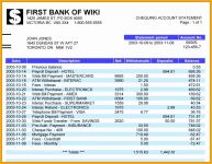 Free Bank Statement Template Of 8 Bank Statement Template Free