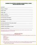 Free Basketball Registration form Template Of 51 Registration forms In Pdf