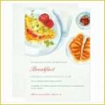 Free Breakfast at Tiffany&amp;#039;s Invitation Template Of Elegant Breakfast Invitation