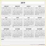 Free Calendar Template 2019 Of Blank 2019 Calendar – Printable Calendar Templates