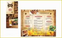 Free Catering Menu Templates for Microsoft Word Of Steakhouse Bbq Restaurant Take Out Brochure Template Design
