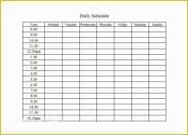 Free Daily Schedule Template Of Activity Schedule Templates – 12 Free Word Excel Pdf