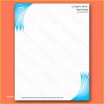 Free Letter Design Templates Of A Wave Blue Letterhead Template