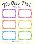 Free Name Label Template Of Free Printable Polka Dot Name Tags the Template Can Also