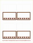 Free Printable Christmas Table Place Cards Template Of Free Printables Thanksgiving Place Cards Home Cooking