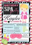 Free Printable Spa Party Invitations Templates Of Spa Party Invitations Free Printable