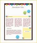 Free School Newsletter Templates for Publisher Of School Newsletter Templates