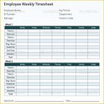 Free Weekly Timesheet Template Of 9 Best Of Printable Employee Timesheet Templates