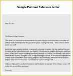 Personal Reference Letter Template Free Of Business Reference Letter Template Free 389 Letter