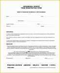 Registration form Template Word Free Download Of Sports Registration forms Template Free Download