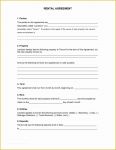 Rental Lease Template Free Download Of 30 Basic Editable Rental Agreement form Templates Thogati