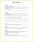 Rental Lease Template Free Download Of 30 Basic Editable Rental Agreement form Templates Thogati