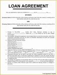 Simple Loan Agreement Template Free Of 40 Free Loan Agreement Templates [word &amp; Pdf] Template Lab