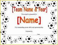 Soccer Award Certificate Templates Free Of Templates for Awards