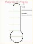 Free Editable thermometer Template Of Goal thermometer Template Printable thermometer Template