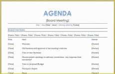 Microsoft Powerpoint Agenda Template Free Of Meeting Agenda Template Word
