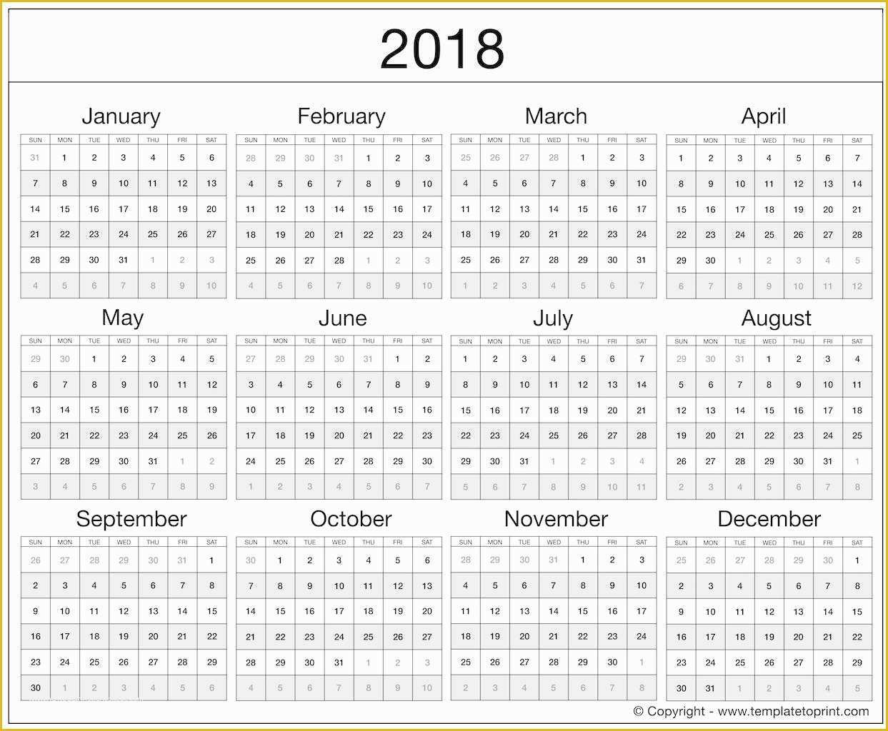 2018 Free Calendar Template Of 2018 Calendar Template Excel Free Templates Collections