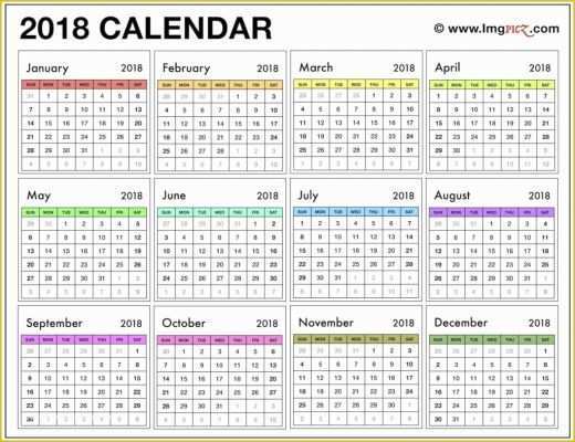 2018 Free Calendar Template Of 2018 Calendar Uk – Printable Calendar Templates