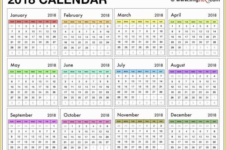 2018 Free Calendar Template Of 2018 Calendar Uk – Printable Calendar Templates