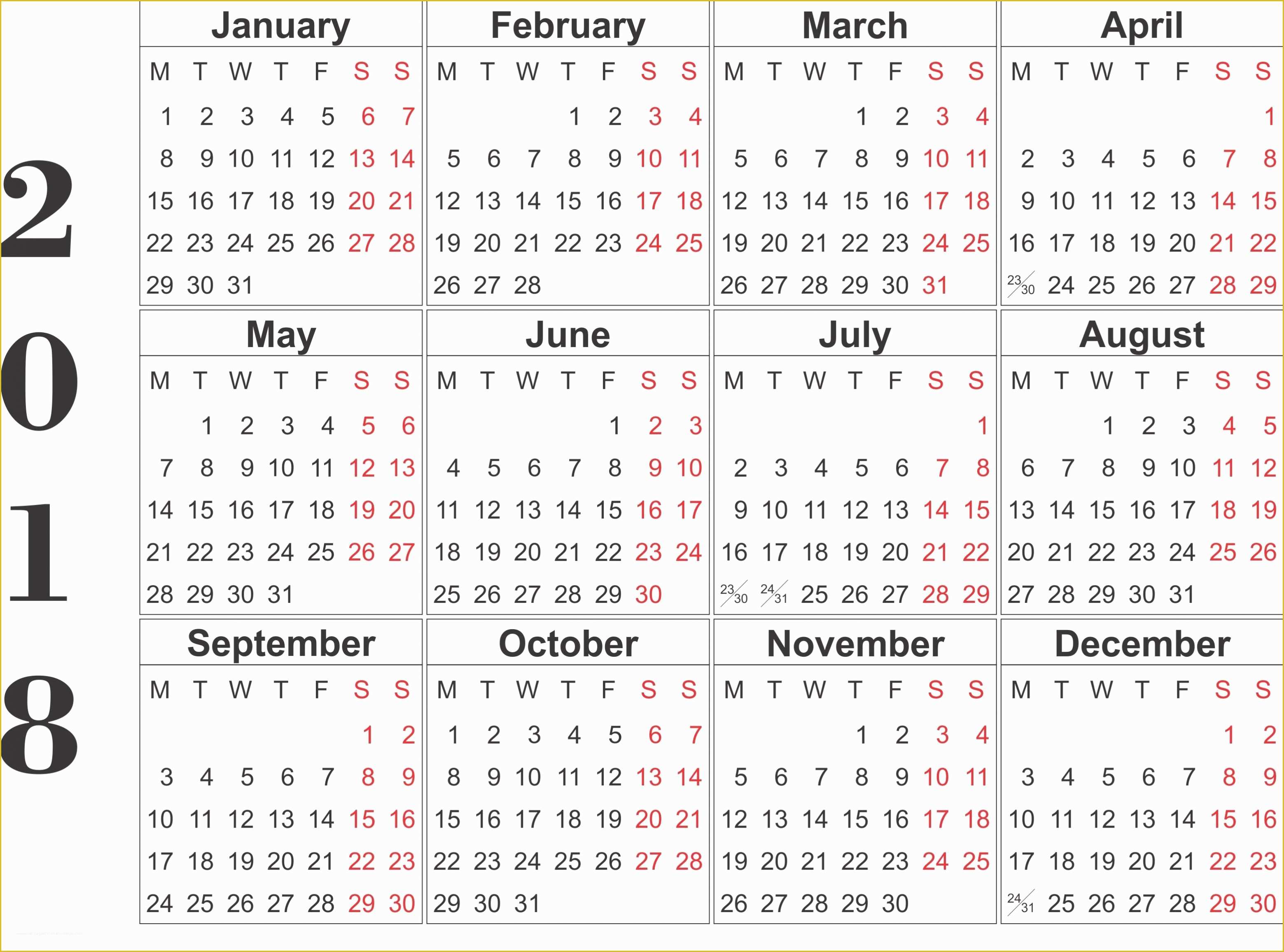 2018 Free Calendar Template Of Free Printable 2018 Calendar Template Word Excel