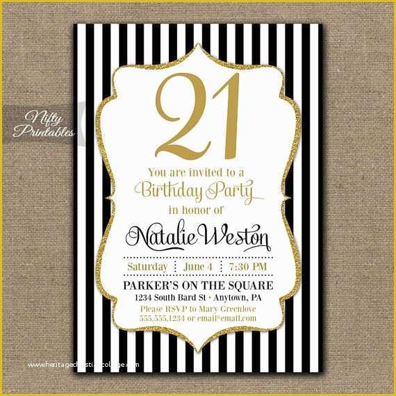 21st Birthday Card Templates Free Of Free Printable 21st Birthday Invitations Wording