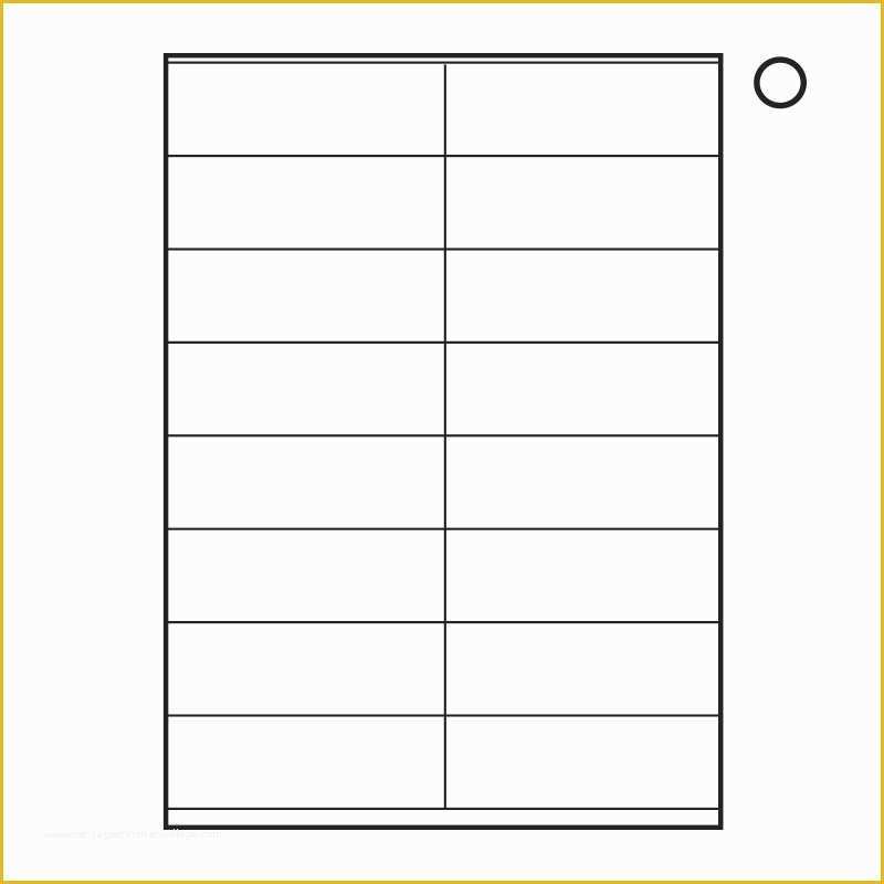 10 Labels Per Sheet Template