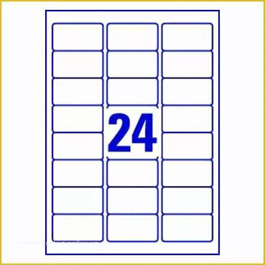 24 Labels Per Sheet Template Free Of Label Template 24 Per Sheet