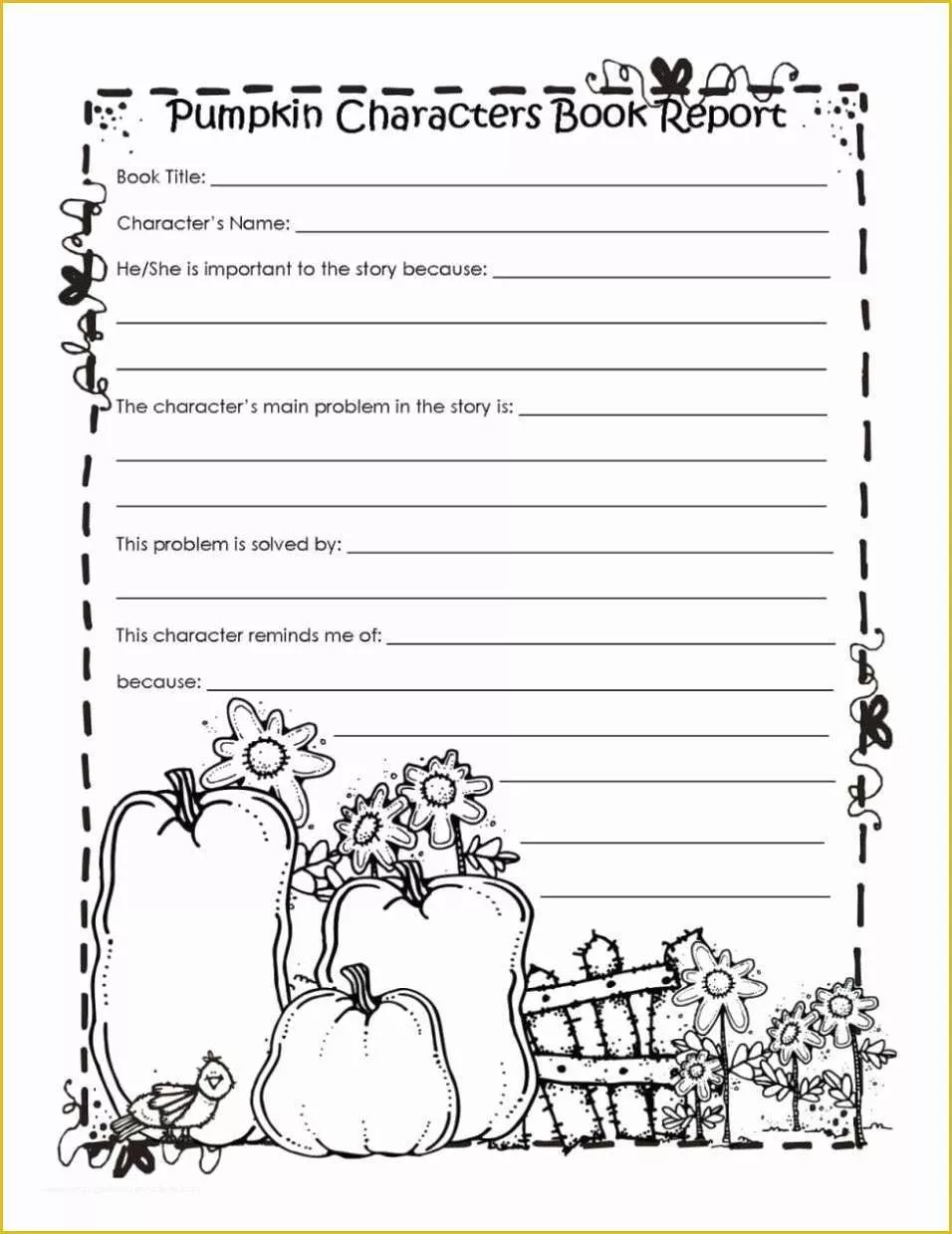 book report 2nd grade printable