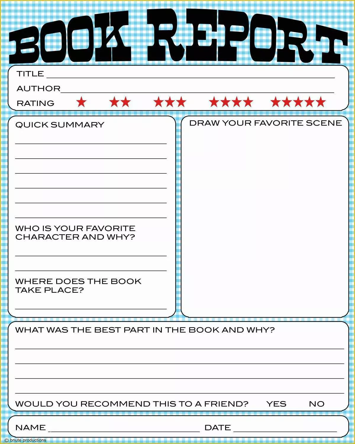 book report ideas second grade