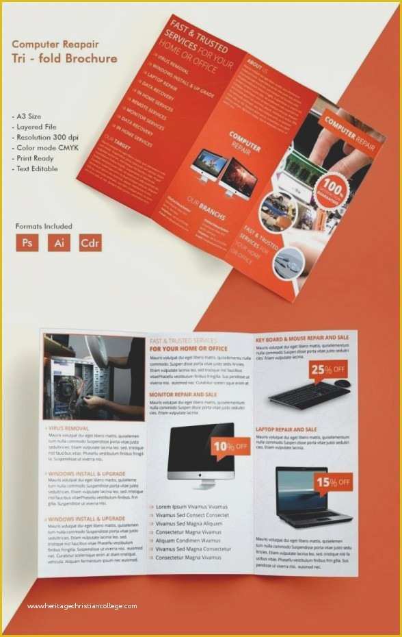 3 Fold Brochure Template Free Download Of Hotel Brochure Design Templates