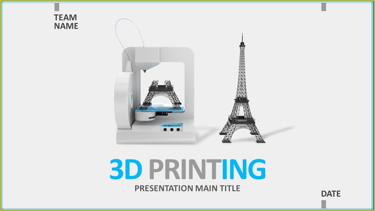 3d Printer Templates Free Of 3d Printing Ppt Wide