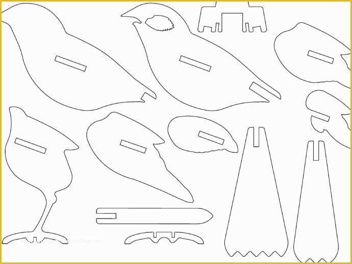 3d Printer Templates Free Of Bird Ready for Laser Cutting or 3d Printing by Hexleyosx