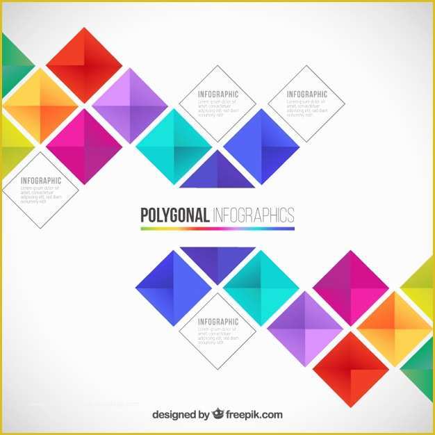3d Web Design Templates Free Download Of Infografa Poligonal En Estilo Colorido