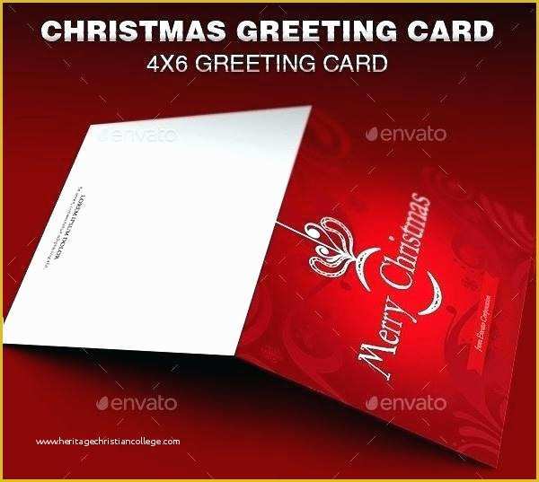 4x6 Christmas Photo Card Template Free Of Blank 4×6 Greeting Card Template Classical for
