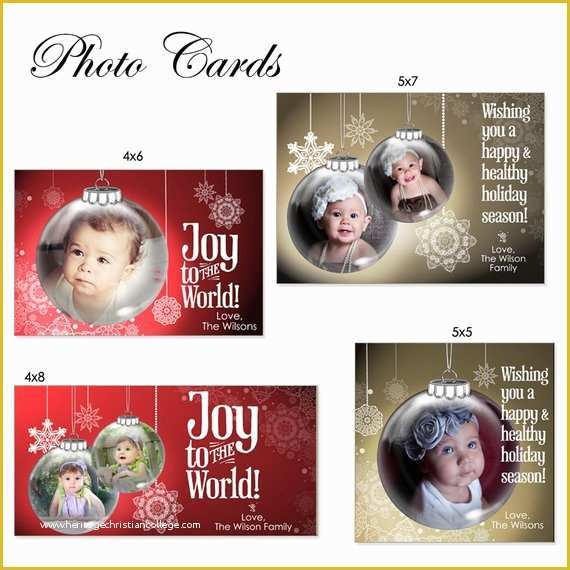 4x6 Christmas Photo Card Template Free Of Christmas Card Design ornamental 5x7 5x5 4x8 & by ashedesign