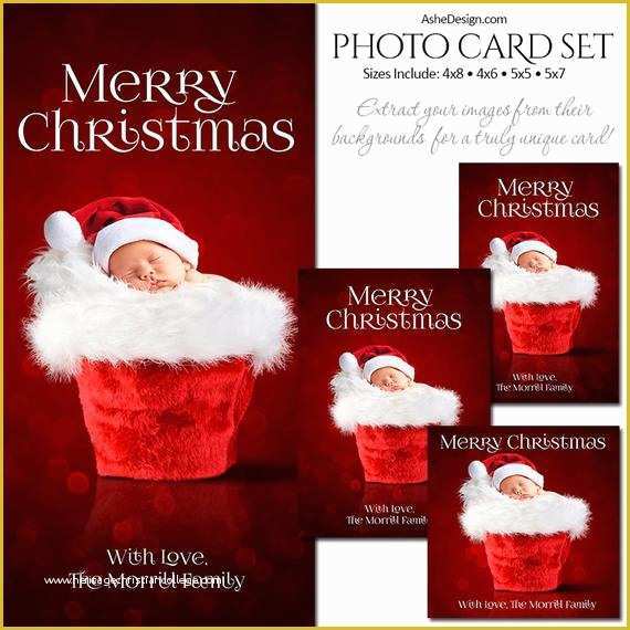 4x6 Christmas Photo Card Template Free Of Christmas Card Set Santa Baby 2016 4x6 4x8 5x5