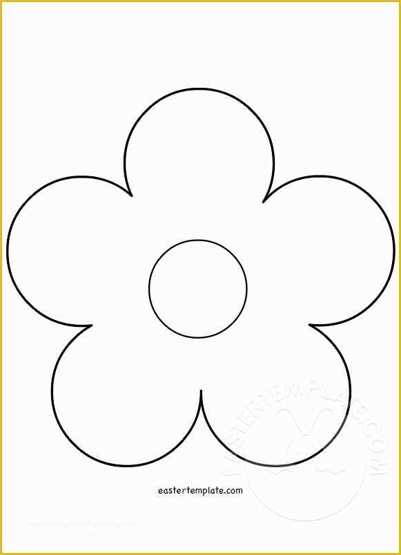 5 Petal Flower Template Free Printable Of 29 Of Small 5 Petal Flower Template