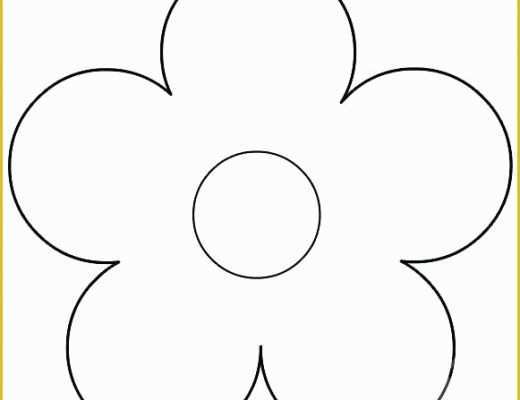 5 Petal Flower Template Free Printable Of 5 Petal Flower Pattern Template Best Ideas About Free