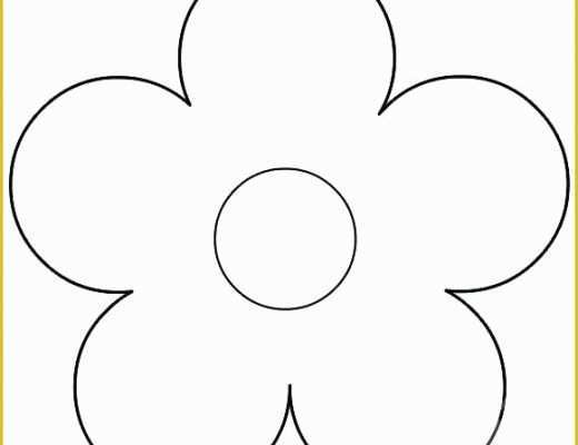 5 Petal Flower Template Free Printable Of 5 Petal Flower Pattern Template Best Ideas About Free