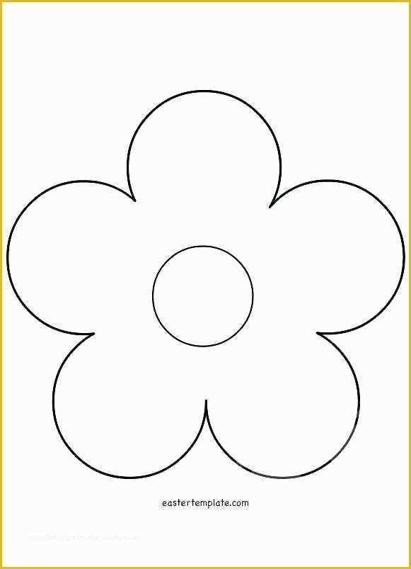 57 5 Petal Flower Template Free Printable