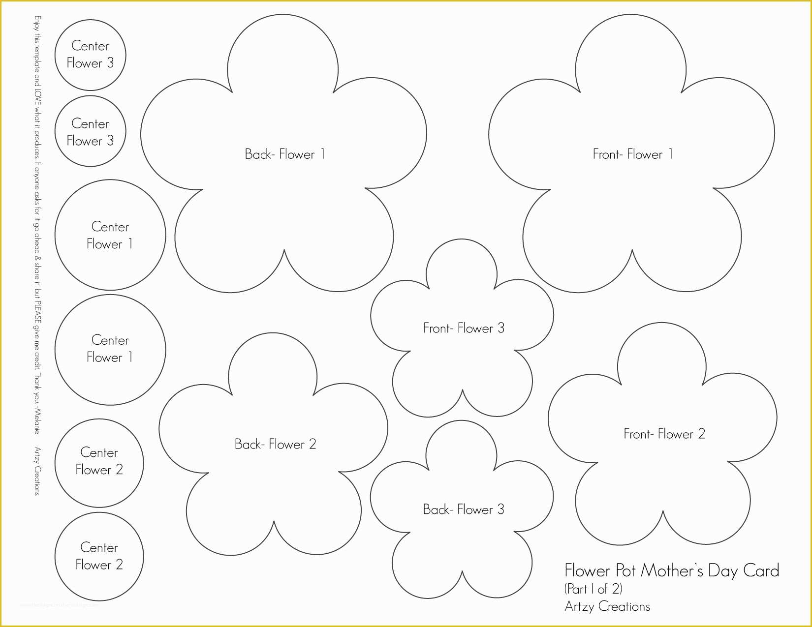 5 Petal Flower Template Free Printable Of 5 Petal Flower Template Free Printable Heart Shaped Petals