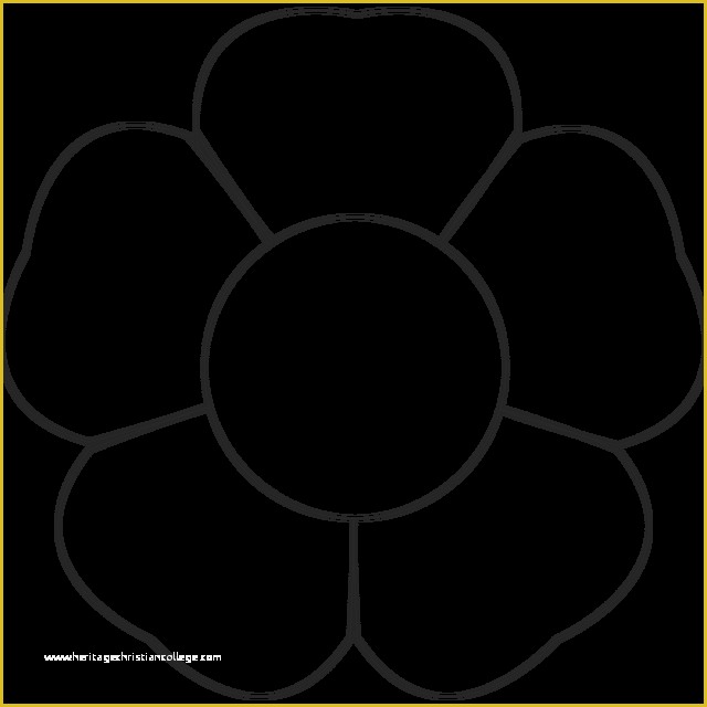 5 Petal Flower Template Free Printable Of 5 Petal Flower Template Free Printable Printable Pages