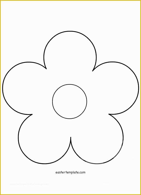 5 Petal Flower Template Free Printable Of Flower Cut Out Templates Choice Image Template Design