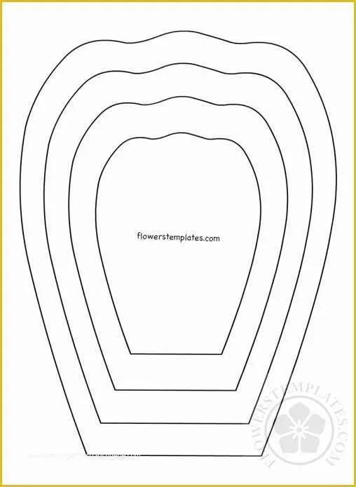 5 Petal Flower Template Free Printable Of Printable Flower Petal ...