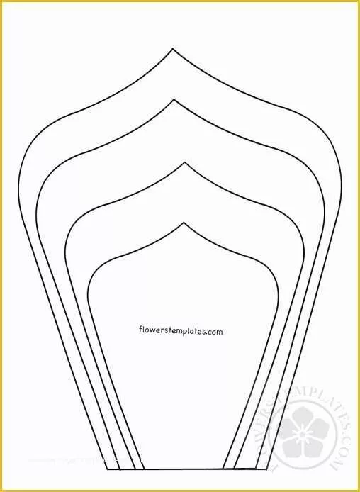 5 Petal Flower Template Free Printable Of Flower Petal