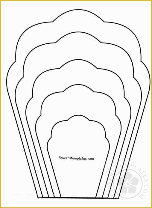 5 Petal Flower Template Free Printable Of Flower Petal