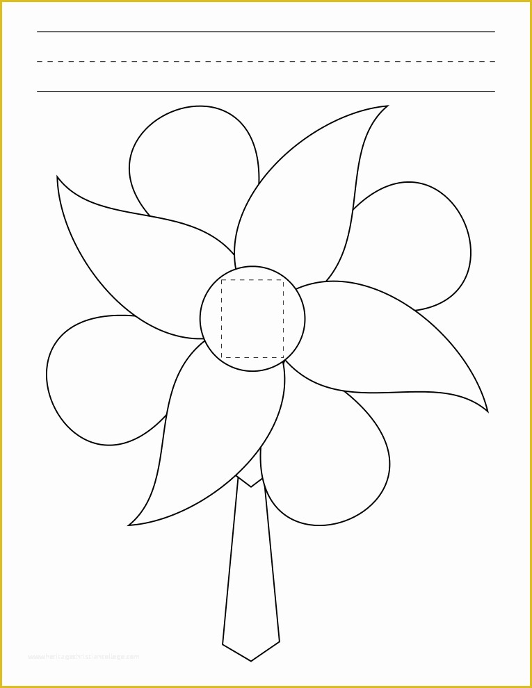 5 Petal Flower Template Free Printable Of My General Confrence Flower Garden