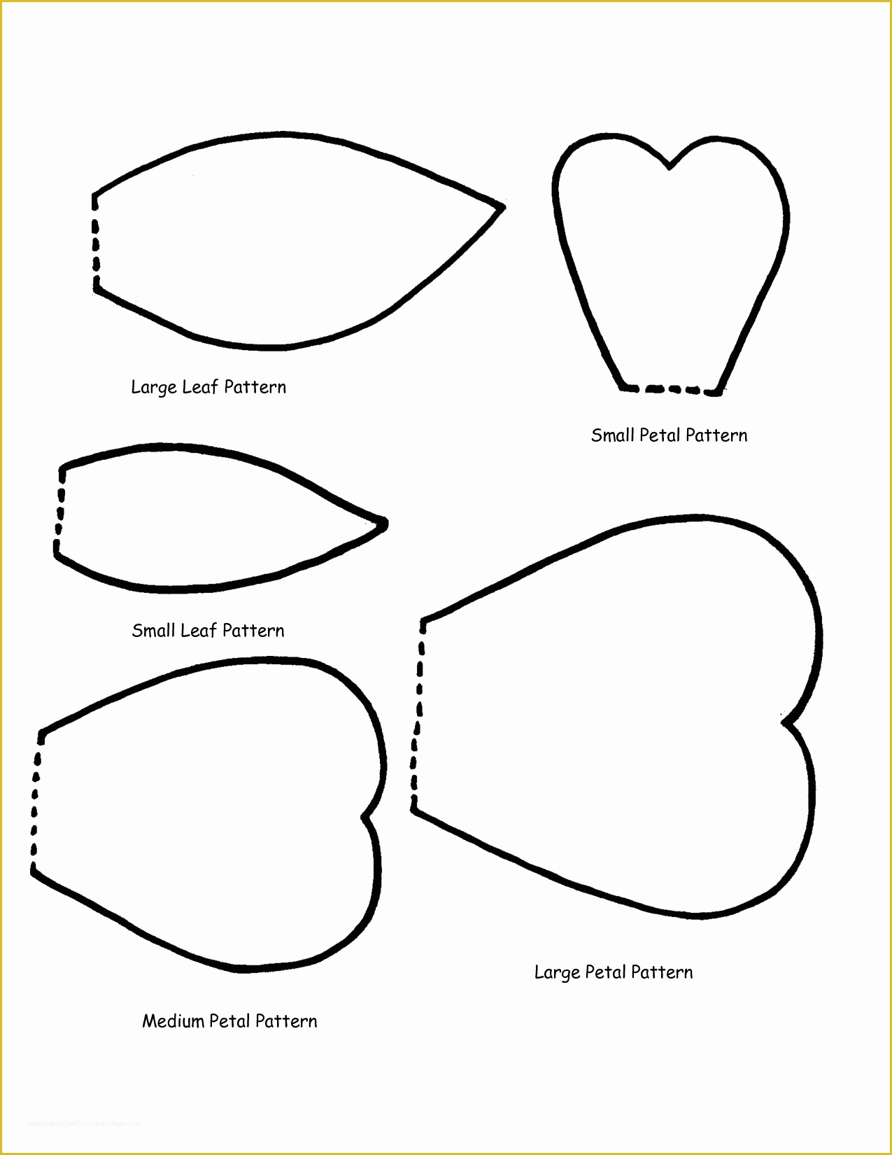 5 Petal Flower Template Free Printable Of Petal Clipart Flower Pattern Pencil and In Color Petal